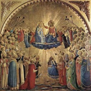 The Coronation of the Virgin 1434 by Angelico Fra