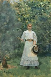 Junges Madchen Im Garten thumbnail