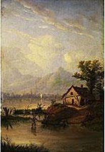 Uferlandschaft An Einem Bayerischen See Uferlandschaft An Einem Bayerischen See