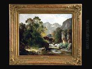 Berglandschaft Mit Gebirgsmuhle Berglandschaft Mit Gebirgsmuhle