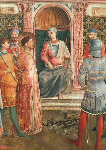 Saint Lawrence before Valerianus (with Benozzo Gozzoli), 1447-49 - view 1