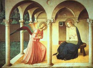 The Annunciation, late 1430s by Angelico Fra