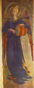 The Annunciation (detail 2) 1430 by Angelico Fra