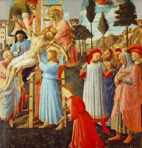 Deposition (Pala di Santa Trinita, detail) by Angelico Fra