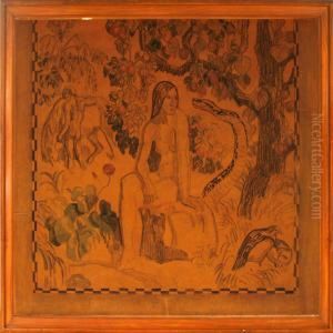 Adam And Eve In The Garden Of Eden by Joakim Skovgaard