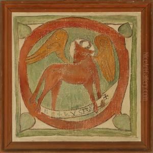 Motif After Amedieval Fresco And Five Fresco Studies From Tarnby Church,denmark Motif After Amedieval Fresco And Five Fresco Studies From Tarnby Church,denmark