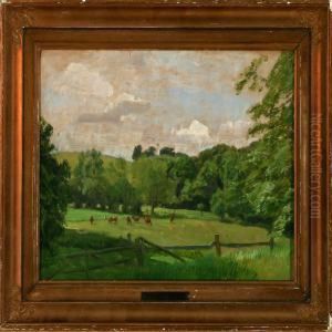 Formiddag I Et Vaenge Ved Lindholm by Joakim Skovgaard