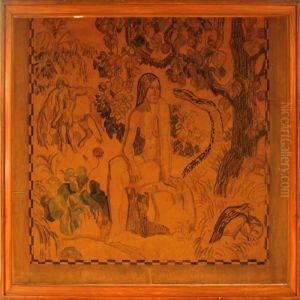 Adam And Eve In Thegarden Of Eden by Joakim Skovgaard