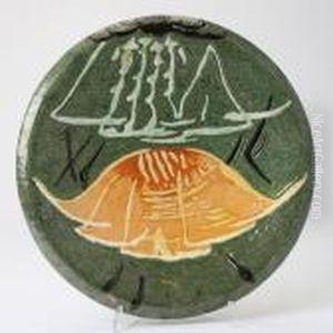 Decorated Plate by Niels Skovgaard