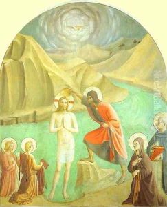 Baptism of Christ by Angelico Fra