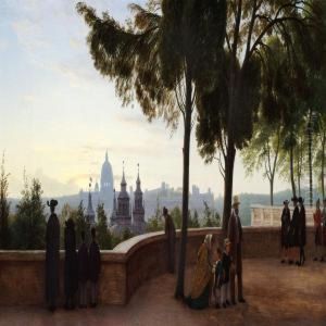 View From Monte Pincio In Rome by Peter Christian T. Skovgaard