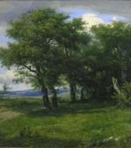 Paysage Aux Arbres by Peter Christian T. Skovgaard