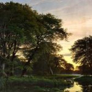 Twilight In A Forest by Peter Christian T. Skovgaard