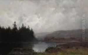 Flusslandschaft. Flusslandschaft.
