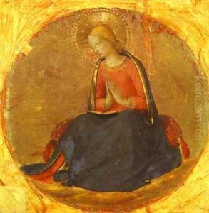 Perugia Triptych; The Virgin from the Annunciation by Angelico Fra