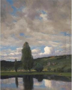 Landskap Fra Normandie (normandy) by Christian Eriksen Skredsvig