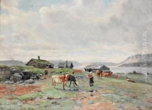 Morgenstemning Pa Holmvassbu 1915