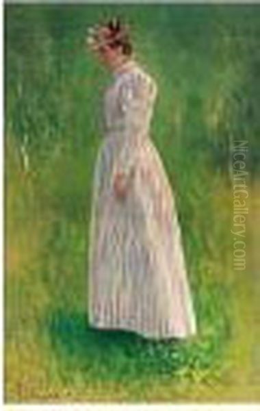 Mathilde Skredsvig I Eggedal (portrait Of The Artist's Niece) - view 1