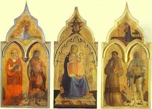 Certosa del Galluzzo Triptych by Angelico Fra