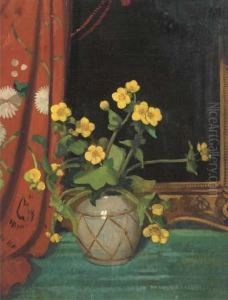 Still Life With Flowers In A Vase by James Sinton Sleator