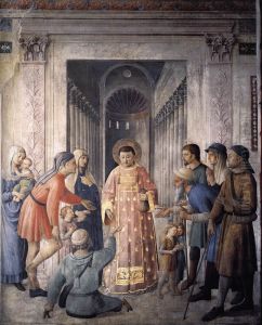 St Lawrence Distributes Food to the Poor
