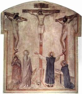 Christ's crucifixion and two Schächer by Angelico Fra