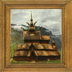 Borgund Stave Church In Norway