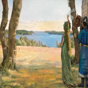 Danish Summer Landscape by Agnes Slott-Mrller