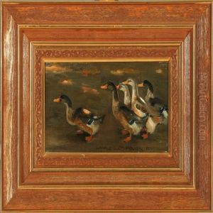 Five Ducks by Harald Slott-Moller