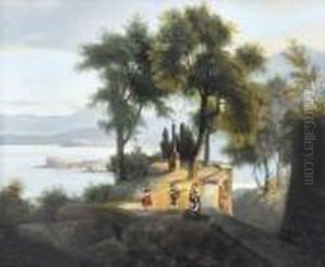 Paysage De Lac Italien by Gabriele Smargiassi