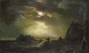 Embarquement Nocturne Dans Le Sud De L'italie