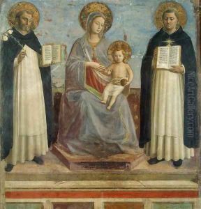 Virgin and Child with Sts Dominic and Thomas Aquinas
