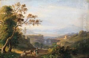 Paesaggio Napoletano Con Figure
