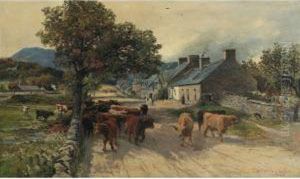 The Halt Of The Herd, Strathyre by John Smart