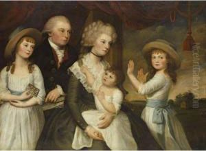 Group Portrait Of Sir William Middleton, Bt., Of Shrubland And His Family