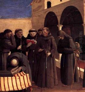 The Lamentation over St Francis (detail) 2 by Angelico Fra