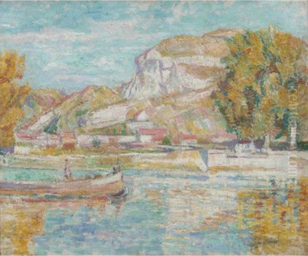 The Seine At Vernon Near Paris - view 1
