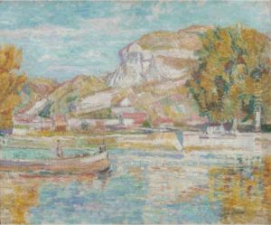 The Seine At Vernon Near Paris The Seine At Vernon Near Paris