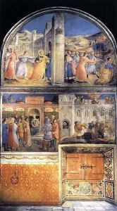 East wall of the chapel by Angelico Fra
