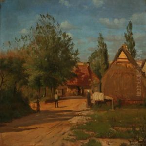 Gade I En Jydsk Landsby
