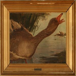 A Cackling Goose by Hans Ludvig Smidth