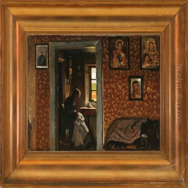 Interior With An Old Woman - view 1