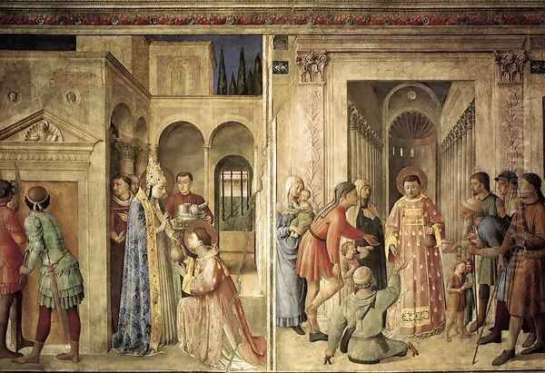 Scenes on the north wall - view 1