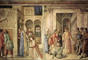 Scenes on the north wall by Angelico Fra