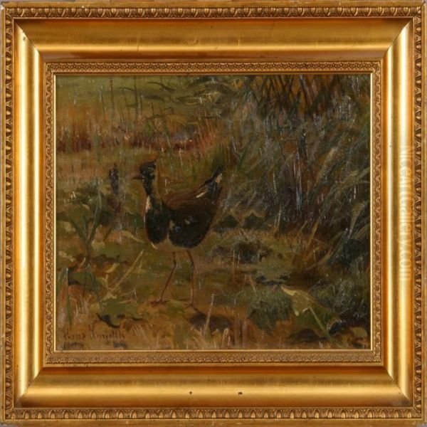 Landscape With Lapwing. Signed Hans Schmidt - view 1