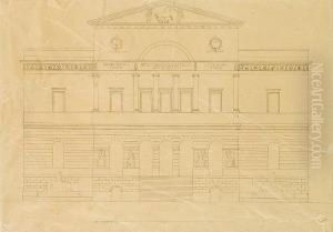 A Pair Architectural Drawings by Robert Smirke