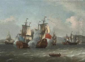 The Battle Of Leghorn, 4th March 1653, During The First Anglo-dutch War Of 1652-54