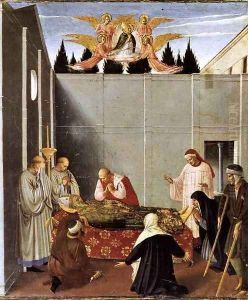 The Story of St Nicholas The Death of the Saint (detail) by Angelico Fra