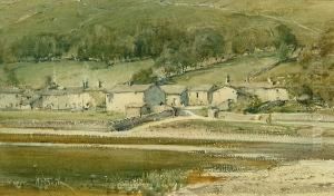 Hawkswick Village, Yorkshire by Arthur Reginald Smith