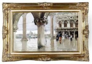 Venise : Personnages Elegants, Hautes Eaux by Francis Hopkinson Smith